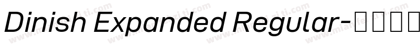Dinish Expanded Regular字体转换